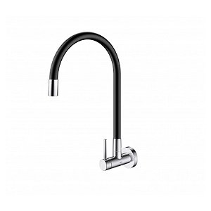 Torneira Para Cozinha De Parede Docol Spice Preta - 00904857 - Docol