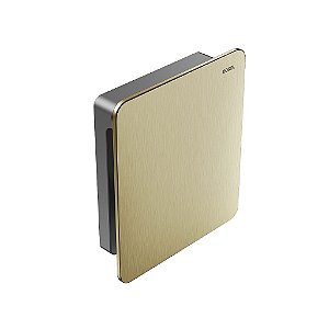 Acabamento Para Válvula De Descarga Docol Flat Ouro Escovado - 00931772 - Docol