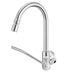 Torneira Para Cozinha De Parede Com Alavanca Bica Móvel Benefit - 00947006 - Docol