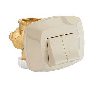 Válvula De Descarga 1.1/2" Com Acabamento Clássica Salvágua Bege - 01151524 - Docol