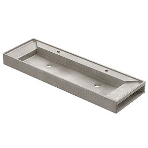 Cuba Dupla De Apoio Com Mesa 1400X450X120 Docolconcreta - 012368Aw - Docol