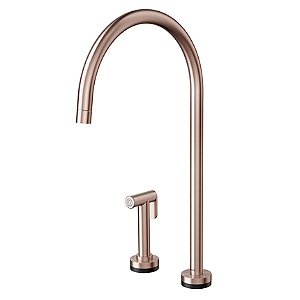 Torneira Para Cozinha De Mesa Com Ducha Lateral Presence Mix&Match Cobre Escovado - 01546469 - Docol