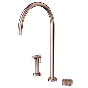 Torneira Para Cozinha De Mesa Com Ducha Lateral Mix&Match Cobre Escovado - 01546869 - Docol