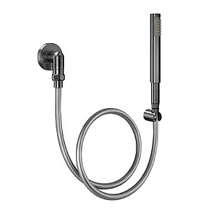 Ducha Manual C30 Com Joelho 90º Em Grafite Escovado - 01834670 - Docol