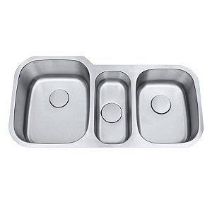 Cuba Tripla C301 Inox Escovado - ARE-C301 - ARELL