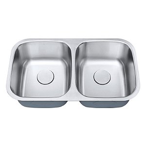 Cuba Dupla C202 Inox Escovado - ARE-C202 - ARELL