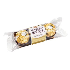 Ferrero Rocher com 3 bombons - Embalagem com 37,5G