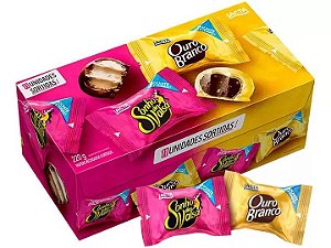 Caixa de Bombom Sonho de Valsa e Ouro Branco - Embalagem com 220G