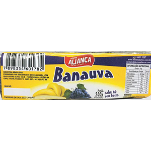 Bananada Lisa Aliança Banauva - Embalagem com 200G