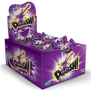 Chiclete Poosh Sabor Uva - Display com 200G