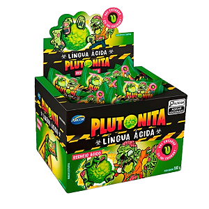 Chiclete Plutonita Língua Ácida - Embalagem com 180G