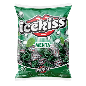 Bala Dura Cory Icekiss Menta - Embalagem com 500G