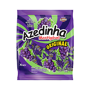 Bala Cory Mastigável Azedinha Uva - Pacote 500G