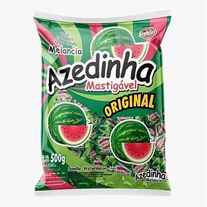 Bala Cory Mastigável Azedinha Melancia - Pacote 500G