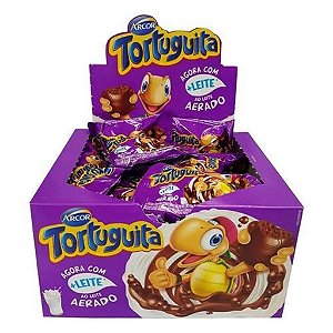 Chocolate Tortuguita Aerada Ao Leite - Display com 24 UN