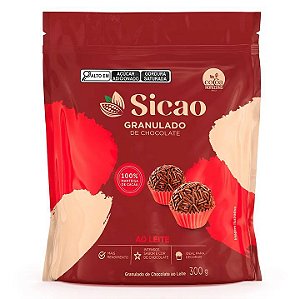 Granulado Sicao de chocolate Ao Leite - Pacote 300G