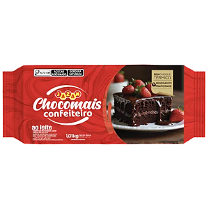 Cobertura Barra Chocomais Sabor Chocolate Ao Leite - Embalagem com 1,01KG