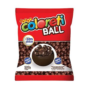 Jazam Coloreti Ball Sabor Chocolate ao Leite - Pacote 500G