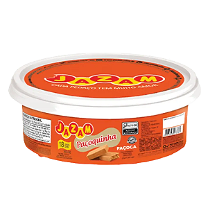 Doce de Amendoim Paçoca Paçoquinha Retangular - Pote 18X20G