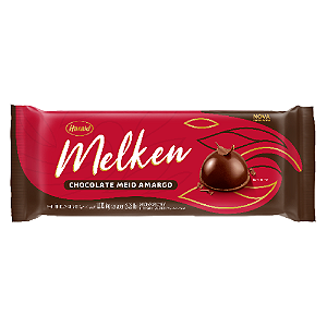 Chocolate Barra Melken Meio Amargo - Embalagem com 1,010KG