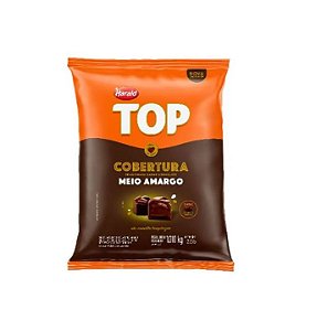 Cobertura Fracionada Top Harald Gota Sabor Chocolate Meio Amargo - Embalagem com 1,010KG