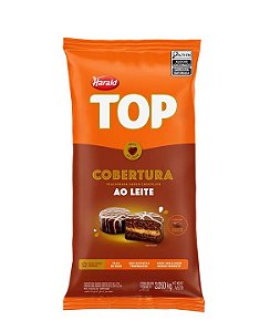 Cobertura Fracionada Gota Top Harald Sabor Chocolate ao Leite - Embalagem com 2,050KG