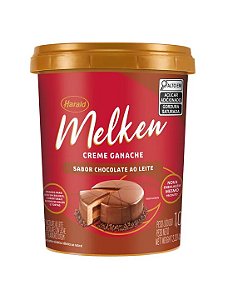 Creme Ganache Melken Sabor Chocolate Ao Leite - Embalagem com 1KG