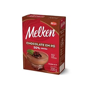 Chocolate em Pó Melken 50% Cacau - Embalagem com 200G