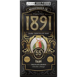 Chocolate 1891 Dark 55% Cacau - Embalagem com 90G