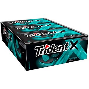 Chiclete Trident Sabor Fresh Herbal - Display 168G