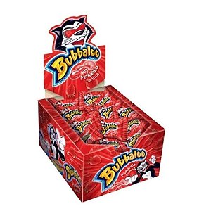 Chiclete Bubbaloo Sabor Morango - Embalagem com 300G