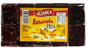 Bananada Aliança Lisa - Embalagem com 800G