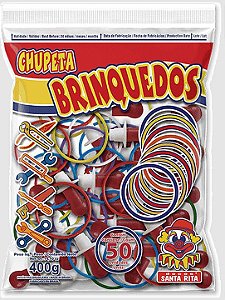 Pirulito Chupeta Com Pulseira - Pacote com 400G