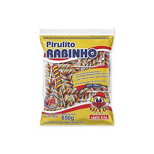 Pirulito Santa Rita Enrolado Sabor Tutti-Frutti - Pacote com 650G