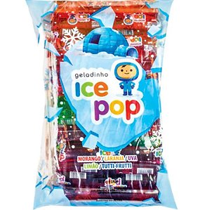 Geladinho Ice Pop Sortido  - Embalagem com 40 x 55ML