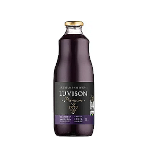 Suco de Uva Tinto Integral Luvision - Garrafa Vidro com 1L