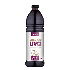 Suco de Uva Tinto Integral Luvision - Garrafa com 1,5L
