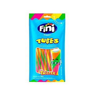 Gelatina Fini Tubes Twister - Pacote  80G