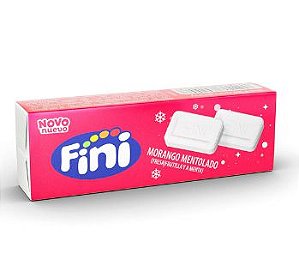 Pastilha Fini  Morango Mentolado - Pacote  14G