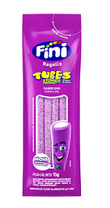 Gelatina Fini Tubes Uva Azedinho - Pacote 15G