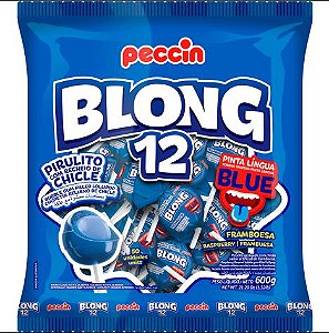 Pirulito Blong 12 Blue Peccin - Pacote 50 UN