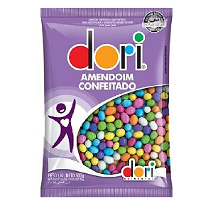 Amendoim Dori Confeitado Colorido - Pacote com 500G
