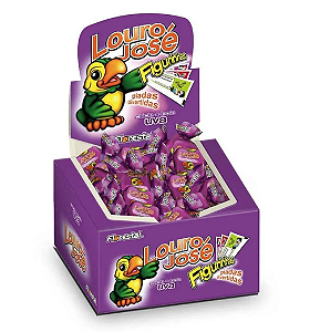 Chiclete Louro José Sabor Uva - Embalagem com 140G