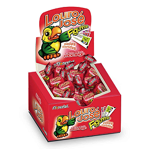 Chiclete Louro José Sabor Morango - Embalagem com 140G