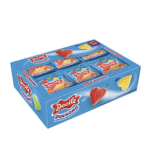 Bala de Goma Sortida Docile Mini Coração - Embalagem com 432G