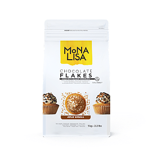 Granulado Callebaut Monalisa Flakes Chocolate Belga - Embalagem com 1KG