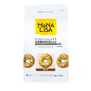 Granulado Callebaut Monalisa Vermicelli Chocolate Belga - Embalagem com 1KG