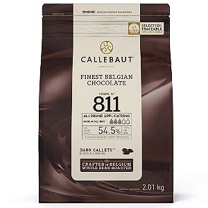 Chocolate Belga Callets 811  Amargo 54,5% Cacau - Moedas Pacote de 1KG