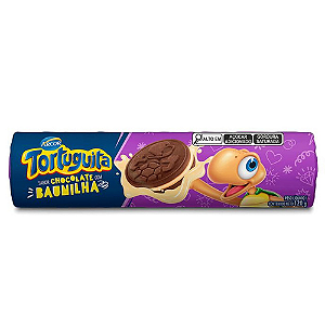 Biscoito Recheado Arcor Tortuguita Sabor Chocolate e Baunilha - Embalagem com 120G