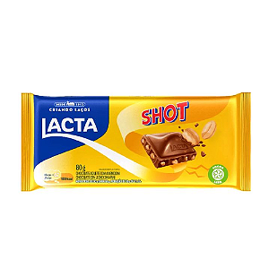 Chocolate Lacta Shot - Embalagem com 80G